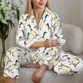 thumbnail image 6 of Kdxio Mallard Ducks Women's Pajama Sets Long Sleeve Button Down Sleepwear Nightwear Soft Pjs Lounge Sets-Large, 6 of 7