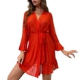 thumbnail image 1 of Gibobby Ropa interior mujer sexy Conjunto de ropa interior de encaje para mujer, conjunto de ropa interior y ropa interior de encaje con correa, lencería sexy(Rojo, M), 1 of 5