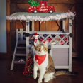 thumbnail image 2 of BUTINGLALE Cat House Outdoor Indoor Feral Cat Shelter Wooden Kitty House with Stairs, Balcony＆Weatherproof Roof, 2 of 8