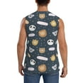 thumbnail image 4 of Pofeuu Cartoon Animals Print Men's Muscle T-Shirt, Sleeveless, Muscle Tank, Classic Muscle Tee Top For Men Casual Sleeveless Muscle T-Shirt Trendy Clothes-Small, 4 of 7