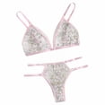thumbnail image 4 of Clearance Sale 2025 Intimates Women's Floral Embroidery Underwire Underwear Set Mesh Bra And Panty Set, 4 of 7