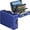 Blue, variant on Fireproof Document Box with Fireproof Zipper, Hard Inner Shell Fireproof Document Bag with Lock, Fireproof Water Resistant Important Document Organizer 16 inch Laptop File Briefcase (Black)