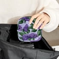 thumbnail image 6 of Sanitary Napkin Storage Bag, Seamless Purple Blooming Lilacs Flowers Pattern Portable Menstrual Pad Bag for Teen Girls Store Panty Liners Tampons Sanitary Pads for Women Ladies, 6 of 6