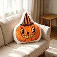 thumbnail image 4 of Halloween Pillow Pumpkin Ghost Shaped Throw Pillow, 11.81in Halloween Decorative Pillows, Pumpkin Pillows, Happy Halloween Decorations for Sofa Bed Couch Stuffed Gothic Party Outdoor Home Decorations, 4 of 11