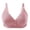 Pink, variant on Gymayou Wire-Free Full Figure Bra for Middle-Aged Elderly Women Thin Full Coverage Brassiere Gentle Lift Anti-Sagging Bra with Side Support Beige L