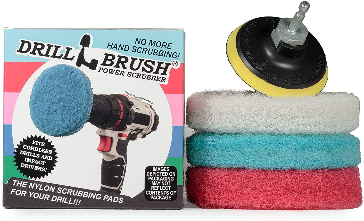 Bathroom Cleaning Power Scrubber Scouring Pad Kit