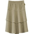 thumbnail image 3 of Girl's Lightweight 2 Layered Denim Knee Length Skirt, 3 of 7