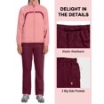 thumbnail image 4 of Little Donkey Andy Women Lightweight Running Jacket 2 Pieces Set, Full Zip Track Sports Suits for Cycling, UV Protection (Peach Amber S), 4 of 7