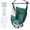 Dark Green, variant on 51" x 45" Oversized Hanging Rope Hammock Chair with Side Pocket, Large Swing Seat with 2 Cushions, 450 lbs Weight Capacity, Removable Steel Bar, Hanging Hardware Included for Indoor & Outdoor Use