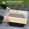 thumbnail image 4 of Outsunny Potting Bench Table, Garden Work Bench, Workstation with Metal Sieve Screen, Removable Sink, Additional Hooks and Baskets for Patio, Courtyards, Balcony, Natural, 4 of 9