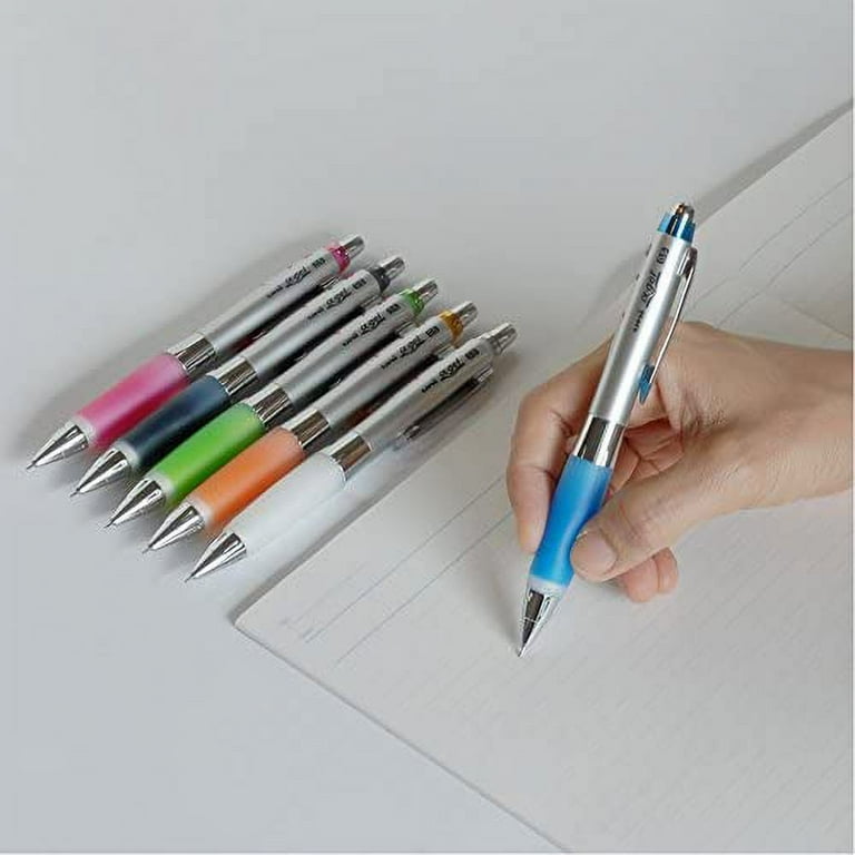 uni Alpha Gel Shaker Mechanical Pencil Yellow Green Soft Grip