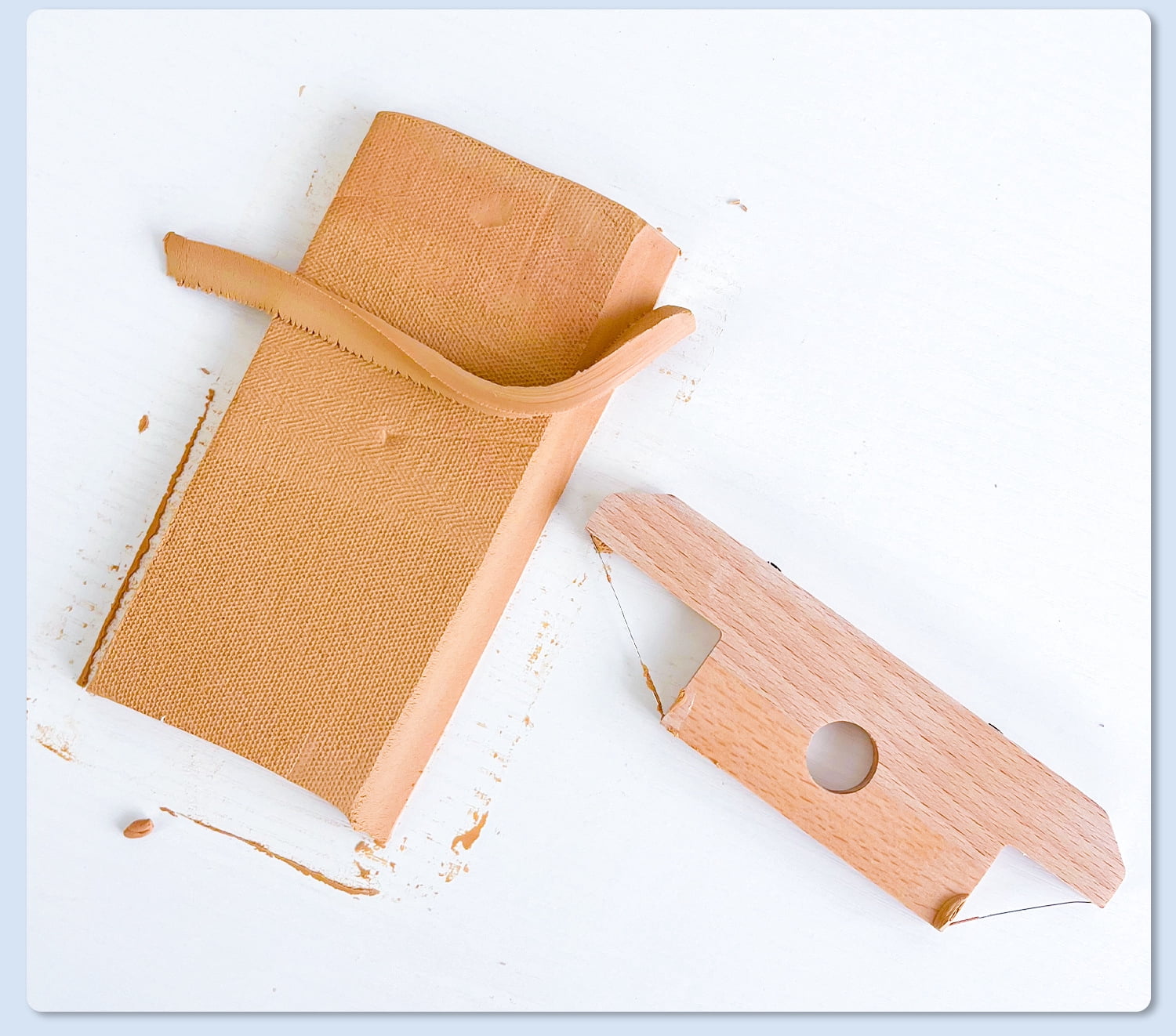 2pcs Creative Hobbies Wood and Wire Bevel Cutter Clay Trimming Tool for Pottery, Ceramics and Sculpting