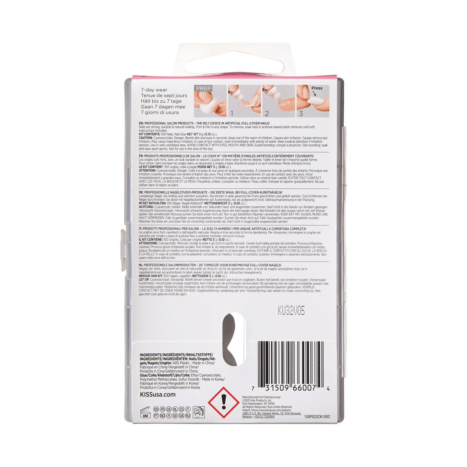 Kiss 100 Count - Long Stiletto, Perfect length & flair.