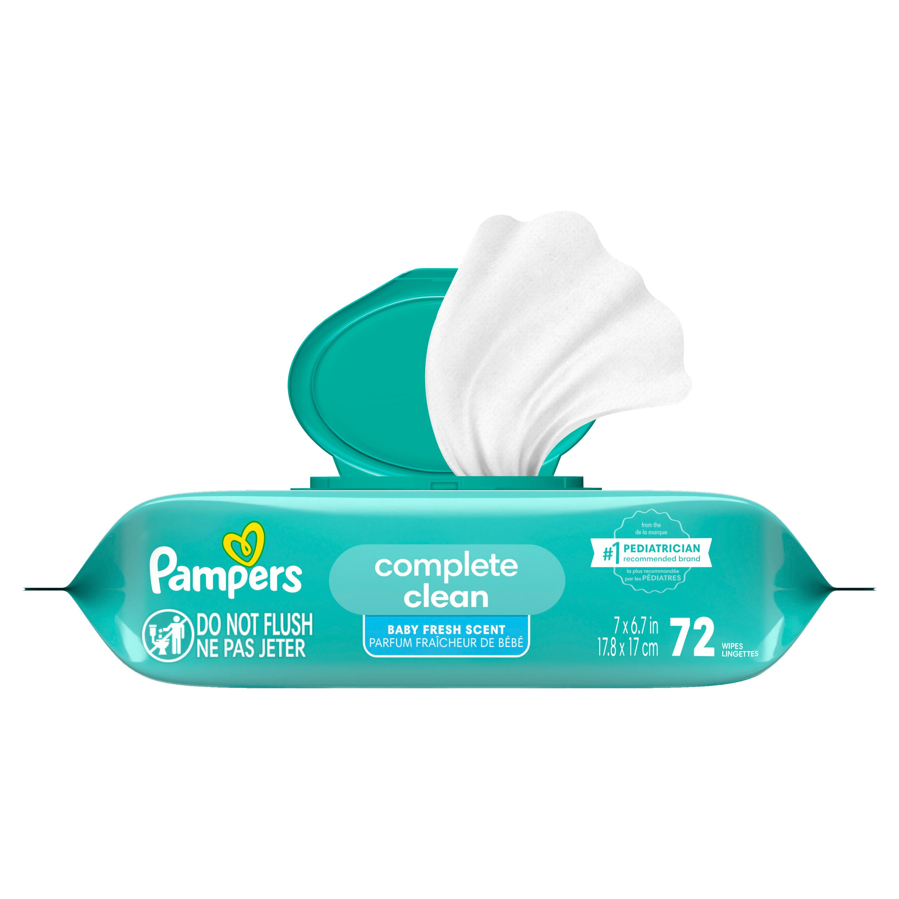 Pampers Complete Clean Baby Wipes - Fresh Scent 1X Pop-Top Packs