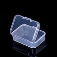 thumbnail image 4 of Mini caja de plástico, caja Rectangular, caja translúcida, caja de embalaje, caja de almacenamiento a prueba de polvo, contenedor de caja de almacenamiento de joyería sólido fuerte, 4 of 5