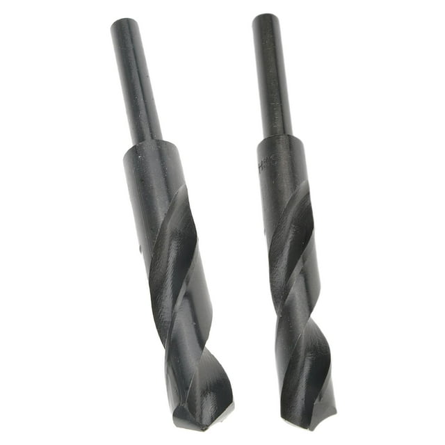 Broca 1/2 de material acero de de 2 Piezas con Vástago Cilíndrico kusrkot Broca helicoidal