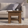 thumbnail image 2 of vidaXL Coffee Table Brown Oak 55x55x42 cm Engineered Wood, 2 of 4