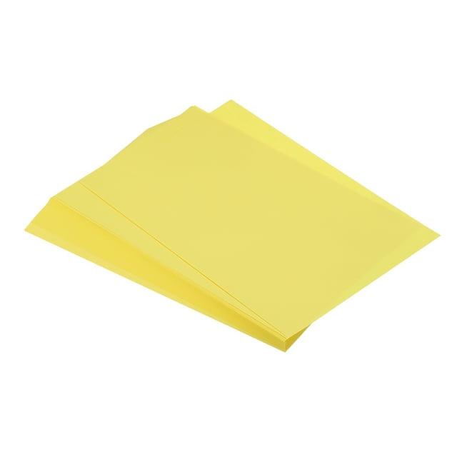 Unique Bargains 125 Sheets A4 Colored Print Copy Paper 8.5' x 11' Origami Paper Printer Paper 80gsm for Printing, Lemon Yellow