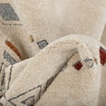 thumbnail image 2 of Well Woven Malaga Huron Bohemian Tribal Beige 2'3" x 7'3" Runner High-Low Area Rug, 2 of 2