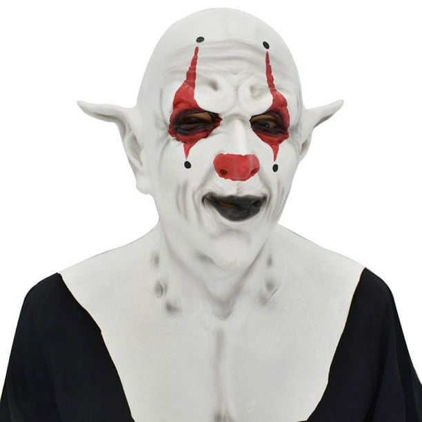 Máscara de látex para cosplay, diablos, payasos, Halloween, carnaval, pascua, talla M