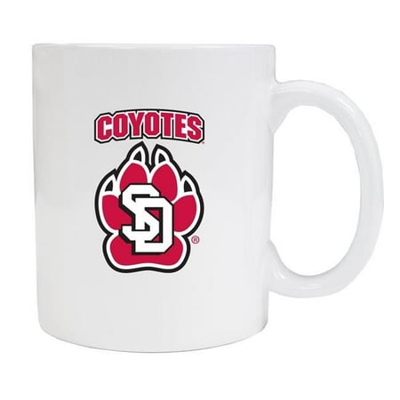 

R & R Imports MUG2-C-SDO19 W South Dakota Coyotes White Ceramic Coffee Mug - Pack of 2