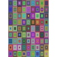 thumbnail image 1 of Ahgly Company Machine Washable Indoor Rectangle Transitional Green Area Rugs, 2' x 4', 1 of 7