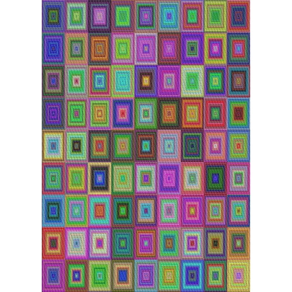 Ahgly Company Machine Washable Indoor Rectangle Transitional Green Area Rugs, 2' x 4'