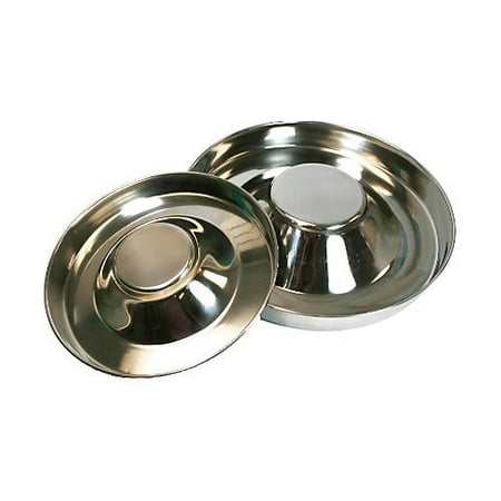 Feeding Saucer - Stainless Steel Puppy Feeding Saucer 11 Inch