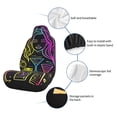 thumbnail image 6 of Sikiie Neon Bar Drinks Car Seat Covers 2PCs Front Car Seat Covers Universal fit for Most Cars SUVs and Trucks-1, 6 of 9