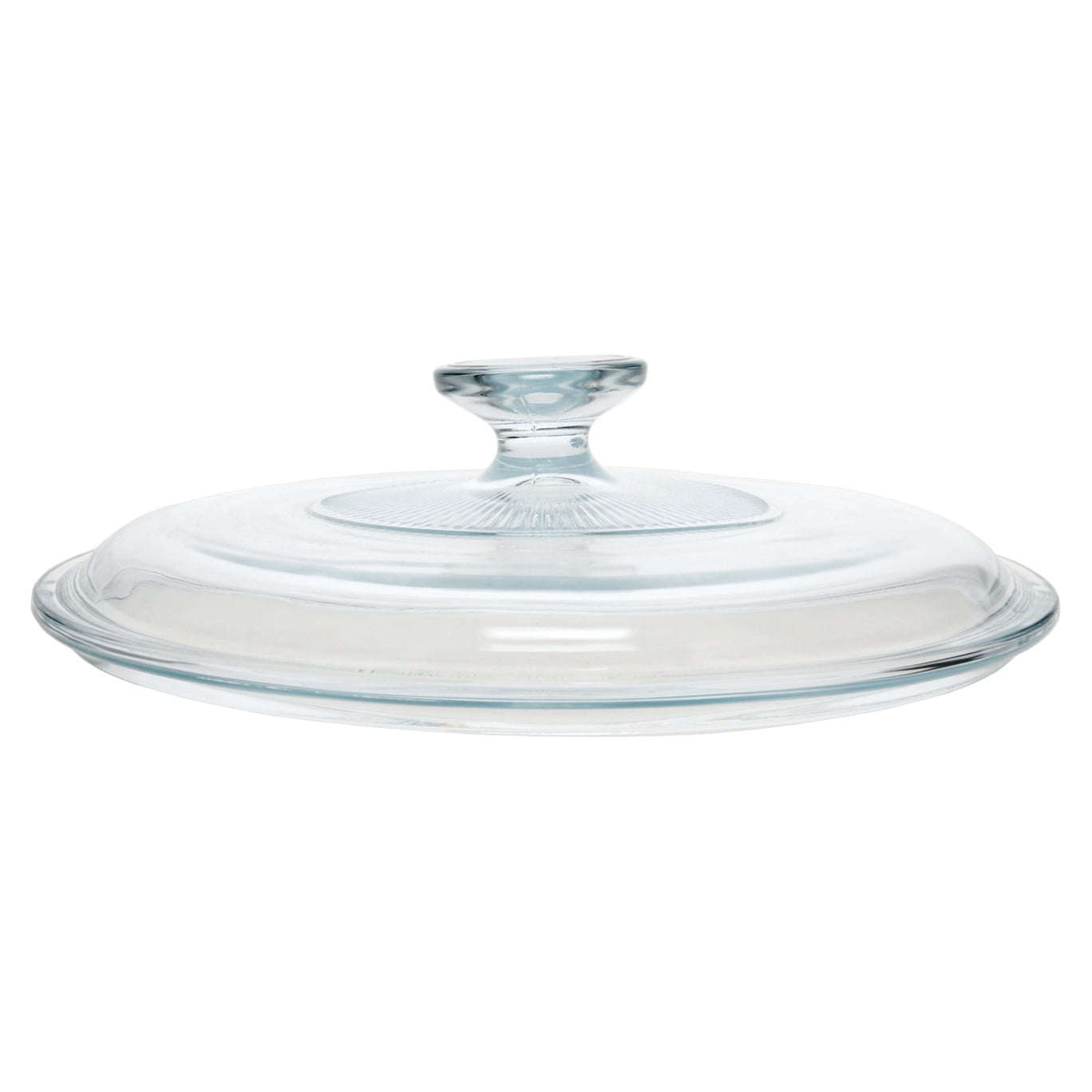 CorningWare G-5C Clear 1.5 Quart Fluted Round Replacement Glass Lid (6-Pack)