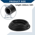 thumbnail image 5 of Unique Bargains Silicone Vacuum Tubing Hose Automotive Vacuum Line High Temperature 33Ft 9/16" 14mm ID 3mm Thickness 1 Pc Black 130PSI Max Pressure, 5 of 6