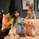 thumbnail image 4 of Isvgxsz 3D Dog Throw Pillow Stuffed Animal Throw Plushie Cushion Pillow Doll 3D Simulation Dog Plush Stuffed Animal Cushion Pillow Toy for Kids,Sofa Chair Home Decor (Bomei Doll), 4 of 4