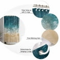 thumbnail image 7 of Shower Curtains Sea Beach Bath Curtain Waves Splash Waterproof Bathroom Shower Curtain Set with Hooks Decoration 72 x 84 Inches, 7 of 7
