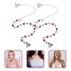 thumbnail image 5 of 1 par de Rhinestone Sujetador de mujer Correas Delicada Ajustable Rhinestone Bra Correa, 5 of 5