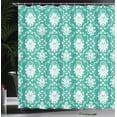 thumbnail image 3 of Ambesonne Floral Shower Curtain, Victorian Tulips Nostalgic, 69"Wx70"L, Cadet Blue, 3 of 4