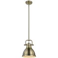 thumbnail image 1 of Beaumont Lane Mini Steel Pendant in Aged Brass, 1 of 3