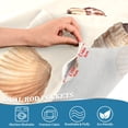 thumbnail image 3 of Yayeee Kitchen Curtains Tier Pair Light Filtering 27"x24" Rod Pocket Short Cafe Window Panel, Watercolor Seashells, 3 of 7