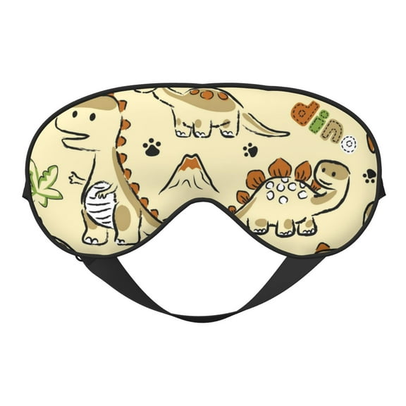 Eye Sleep Mask for Women Men - Cartoon Dinosaurs Adjustable Soft Buckle Travel Eye Masks for Sleep Mask Blackout, Sleeping Mask for Women Men, Funny Blindfolds for Party Games