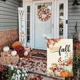 thumbnail image 4 of Fall Garden Flag 12.5x18 Double Sided for Outside Burlap, Autumn Leaves Thanksgiving Pumpkins Outdoor Seasonal Yard Flag Vintage Fall Decor 17-12, 4 of 6