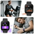 thumbnail image 6 of Smart Watch Fits for Android & iPhone, 1.85 inch Fitness Tracker, Men Womens Smartwatch with Make/Answer Calls/Message Reminder/100+ Sports Models, IP68 Waterproof Pedometer Watch, Perfect Gift, Blac, 6 of 10