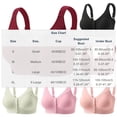 thumbnail image 3 of VONCOS Front Closure Bra for Women Wireless, Full Coverage Wirefree Comfort Bra with Adjustable Straps, Soft Stretch Seamless Beige Everyday T-Shirt Bra,Size L, 3 of 3