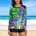 thumbnail image 6 of Garten of Banban Women's Sunscreen Shirt Long Sleeve Workout Tops Crewneck Soft Comfy Tees Casual T-Shirt L, 6 of 7