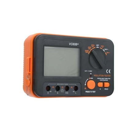 

Megohmmeter Lightweight Short Circuit Handheld Resistance Tester For Automotive For Household Use For Electrician Test