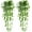 Green, variant on 2Pcs Fake Plants for Outside Fake Plant Decor 3.1ft Artificial Hanging Plants Fake Ivy Vine Faux Greenery Vine Plant for Home Room Wall Pot Hanging Planter Indoor Outdoor Décor