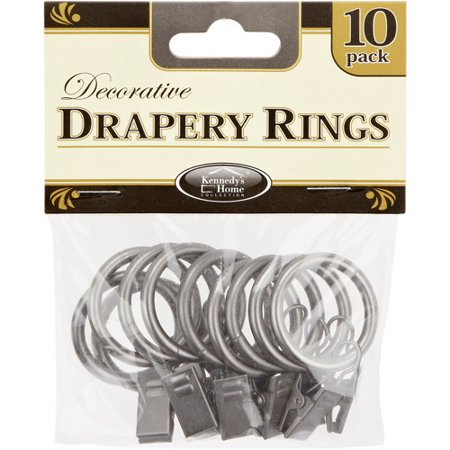 Rings For Rods Curtain Rings 10 Pack Walmart Com