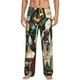 thumbnail image 1 of Balery Colorful Bulldog Duo Pantalones de pijama para hombre, pijama ultraligero, pantalón de descanso-Small, 1 of 6