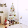 thumbnail image 5 of JUSTLET Christmas Tree, 6FT Artificial Christmas Tree W/ 1000 PVC Branch Tips, Unlit, White, 5 of 8