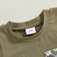 thumbnail image 5 of Kaprioy Toddler Baby Boy Clothes Boys Summer Clothes Retro Camo Hunting Shirts T-Shirt + Camouflage Shorts Set 6 12 18 24 Months 2T 3T, 5 of 6