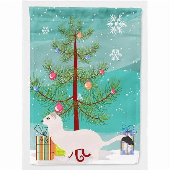 Stoat Short-tailed Weasel Christmas Flag Canvas House Size