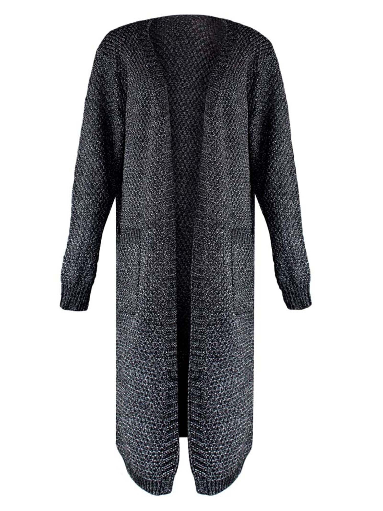 walmart black cardigan sweater